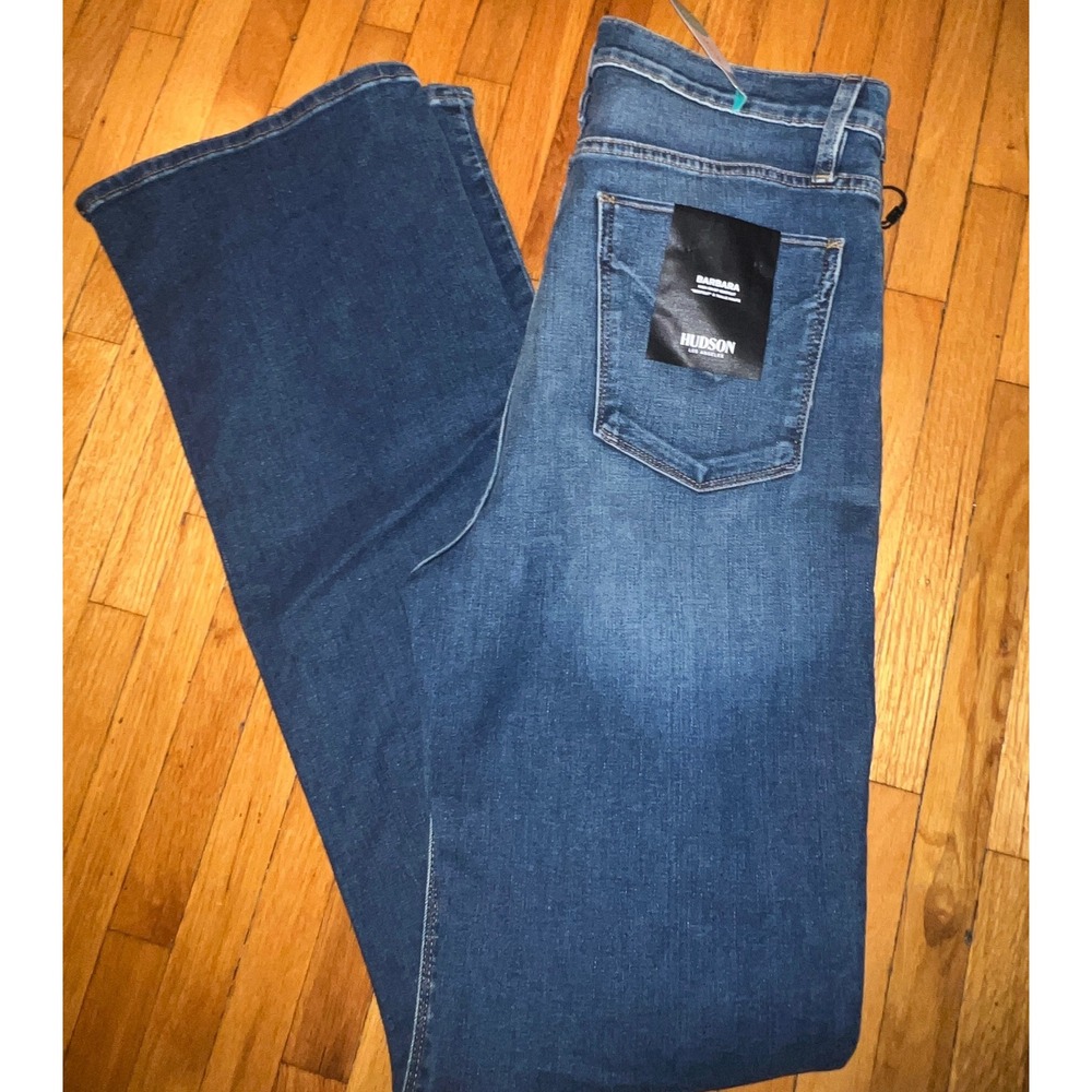Hudson Barbara High Waist Bootcut Jeans Size 32 Cyclone Dark Wash Indigo Denim - Picture 11 of 16